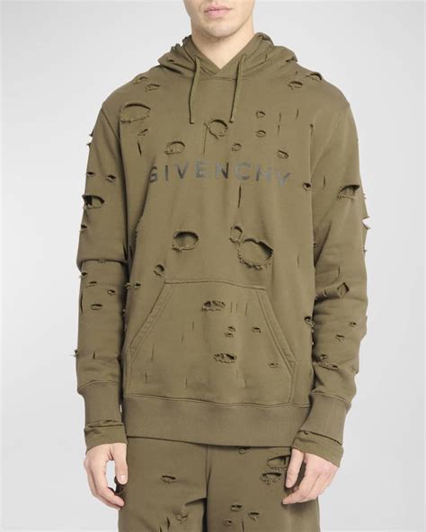 givenchy suit 1960|Givenchy men's destroyed hoodie.